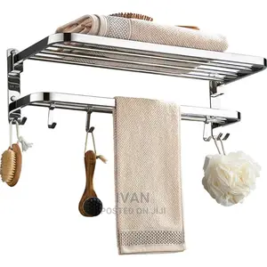 Foldable Bathroom Towel Rail Rack Holder