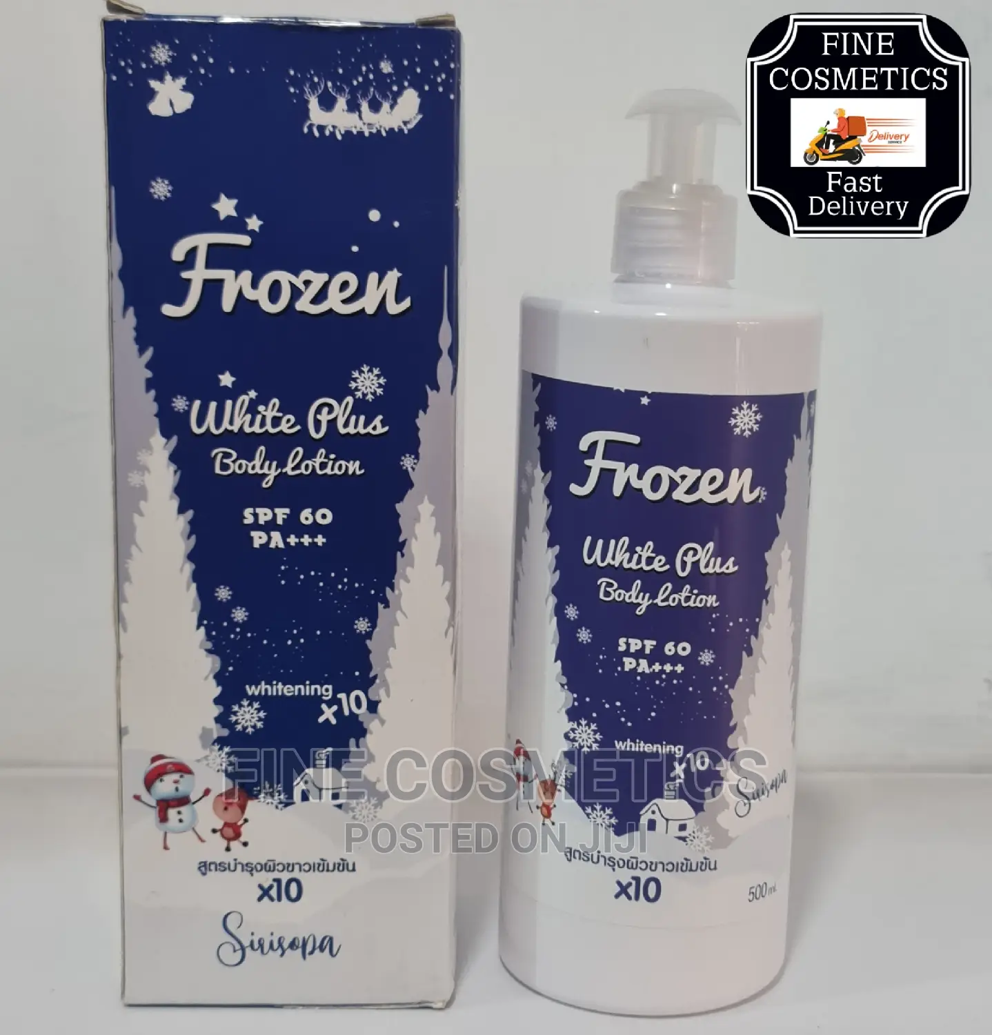 FROZEN LOTION WHITE PLUS Spf60 X10 Whitening Body Lotion 500