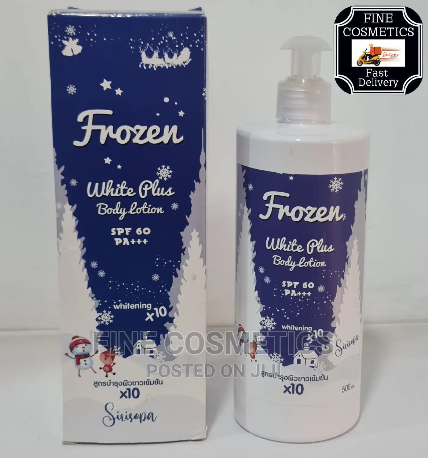 FROZEN LOTION WHITE PLUS Spf60 X10 Whitening Body Lotion 500