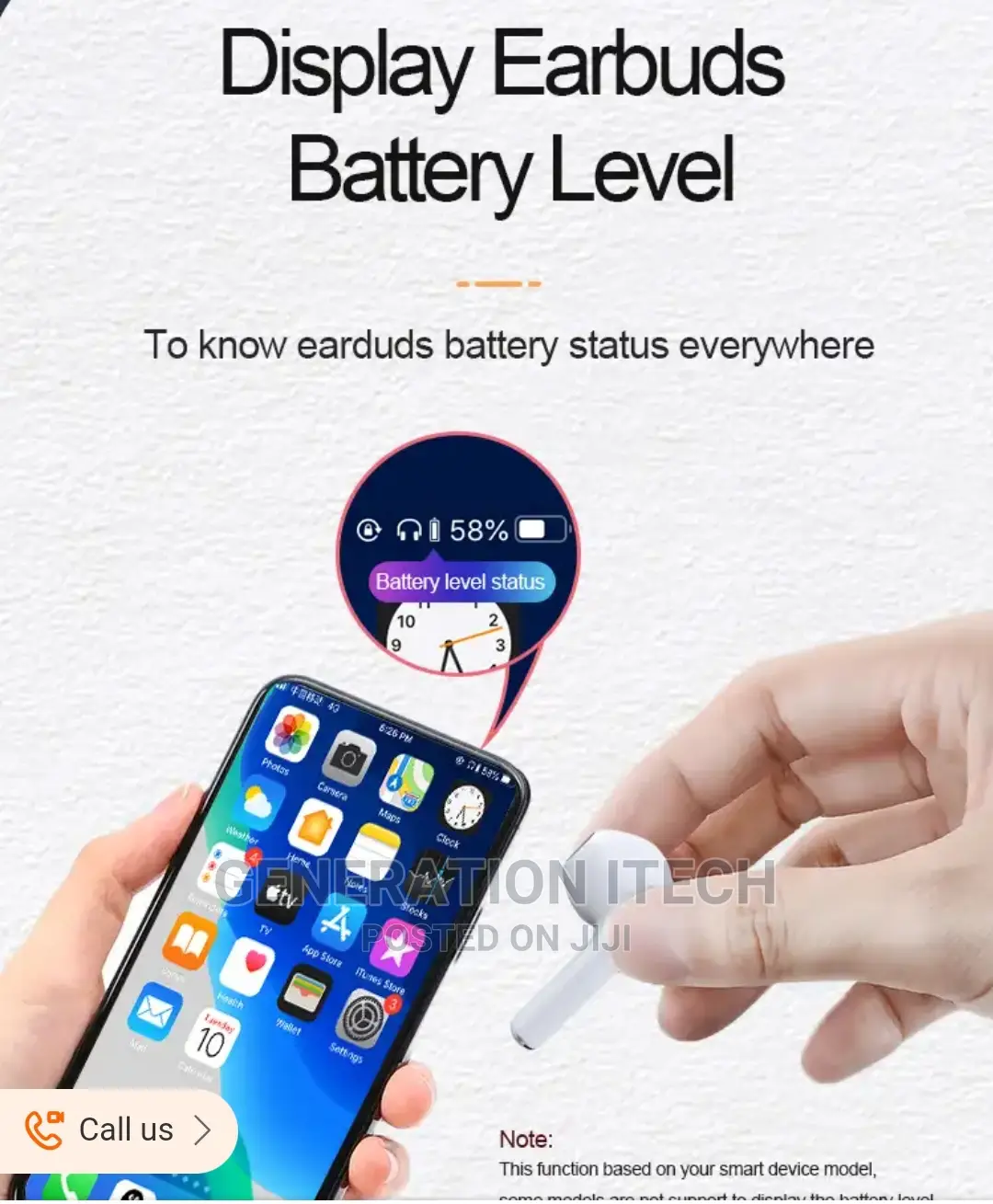 Heavy Bass Tws Earbuds- Long Lasting Battery Life