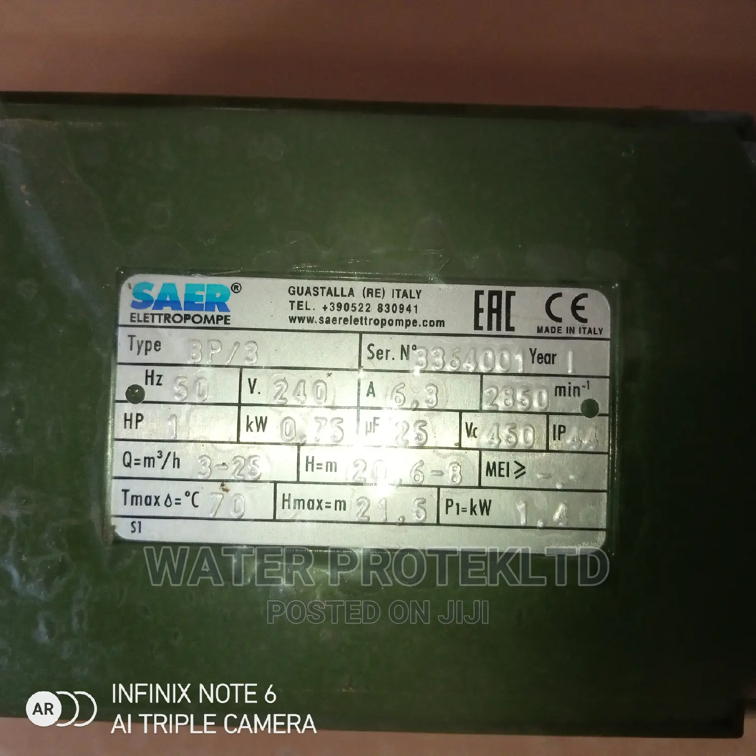 Surface Pump SAER Made in Italy