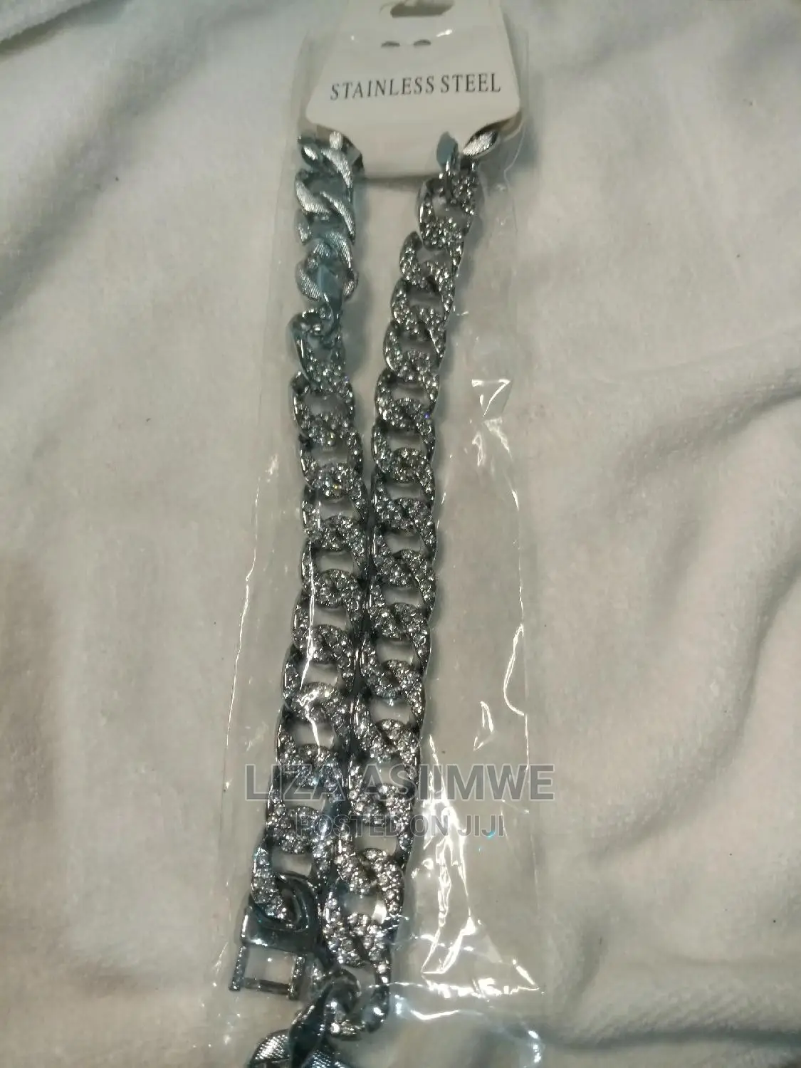 Men's Iced Necklace Plus An Iced Bracelet