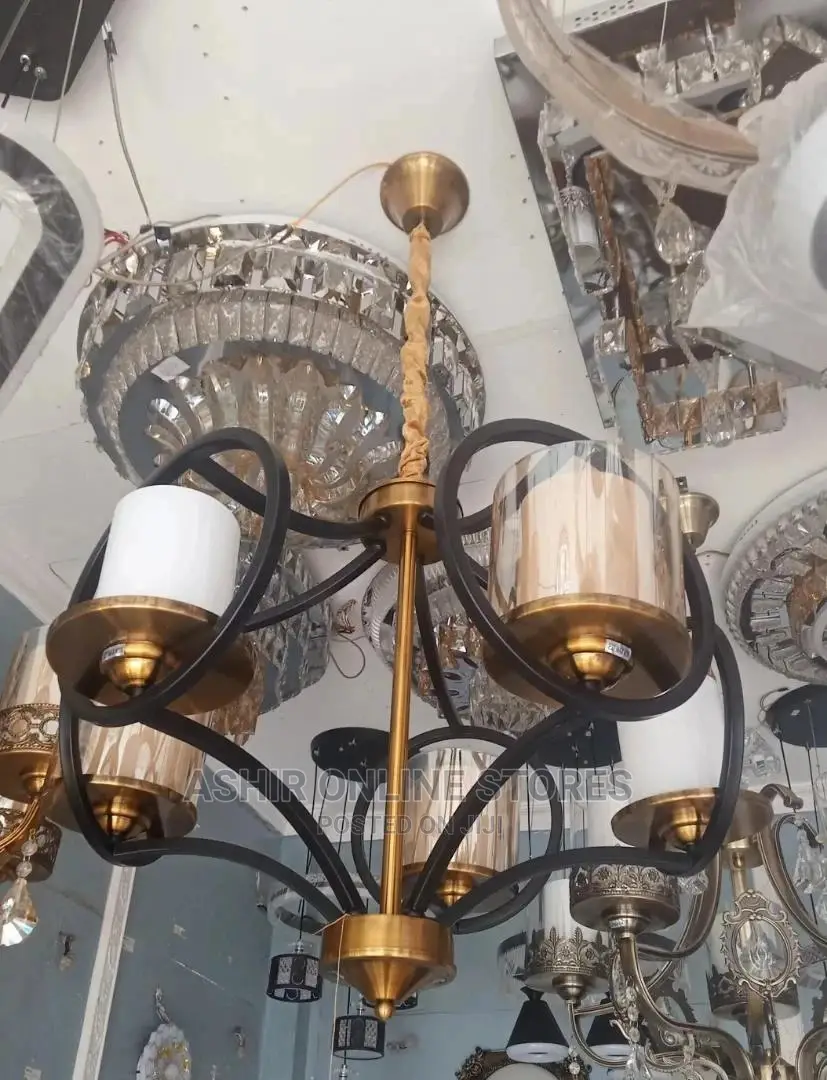 5arms Gold and Black Ceiling Lamps/Celing Light