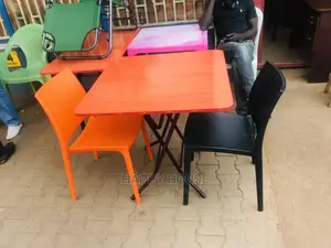 Set of Table and Two Multipurpose Chairs