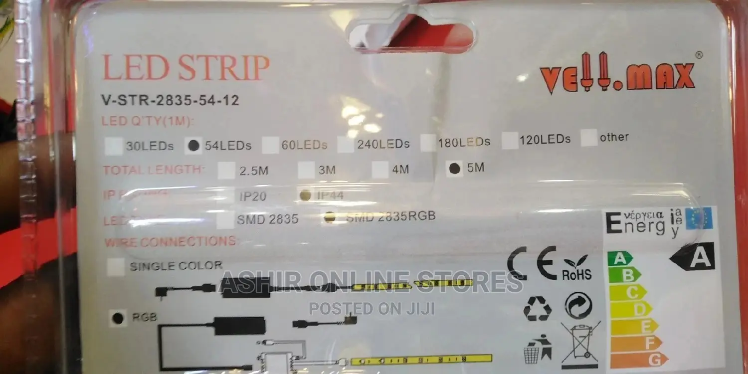 Multi Colourd LED Strip Light for 5meters