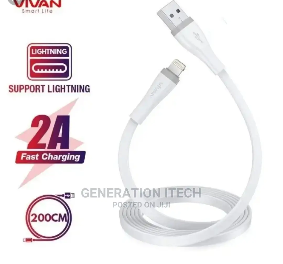 Vivan 2A Fast Charging Data Cable -2meters