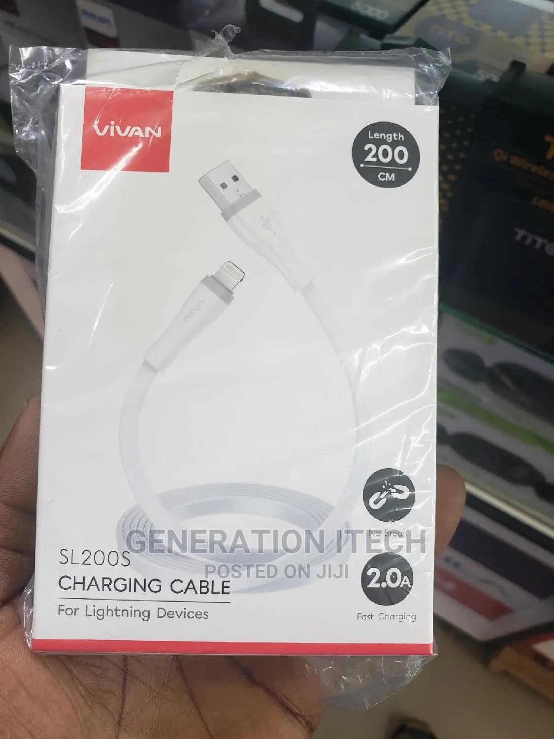 Vivan 2A Fast Charging Data Cable -2meters