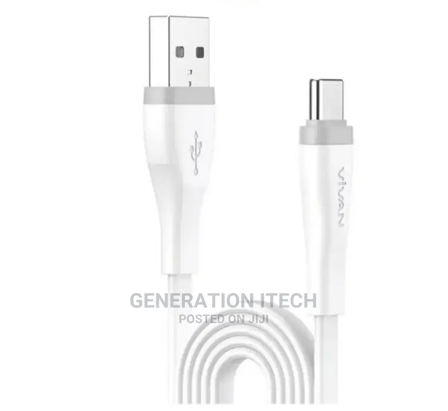 Vivan Original Type C Data Fast Charging Cables- 2 Meters