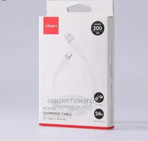 Vivan Original Type C Data Fast Charging Cables- 2 Meters