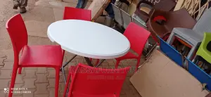 Round Shape 4seaters Restaurant Set