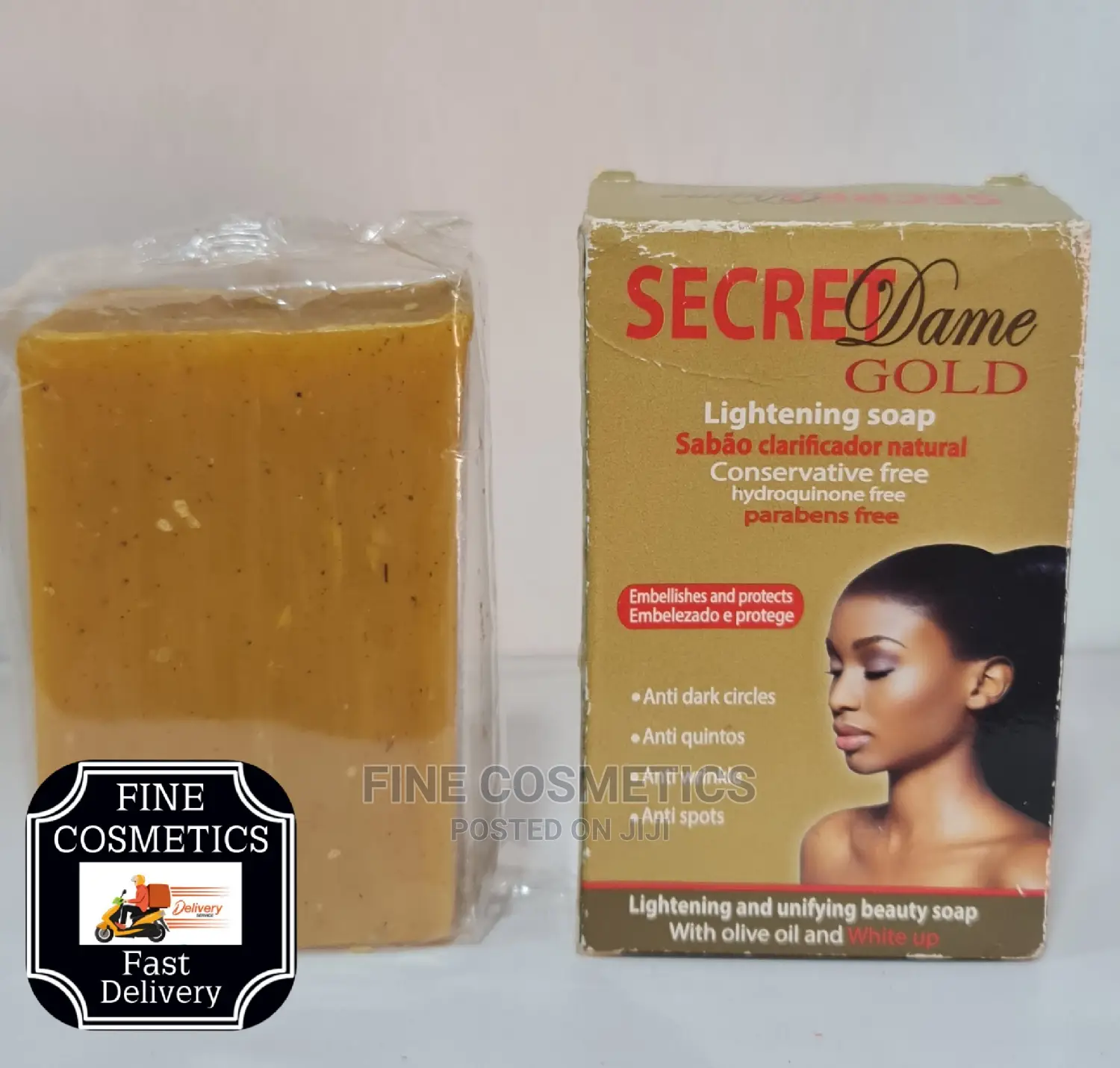 Secret Dame Soap Carrot, Gold + Nature for Clear Bright Skin