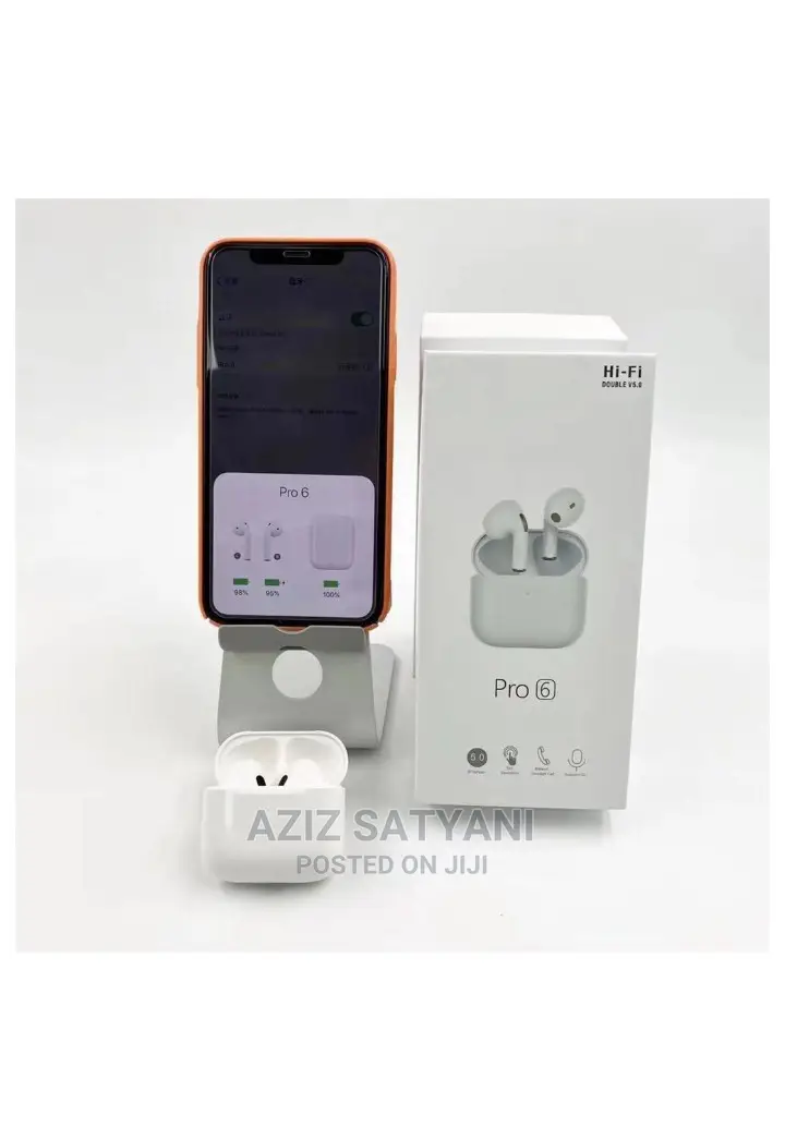 Pro 6-TWS Earbuds, Bluetooth Wireless, Original Sports Ear