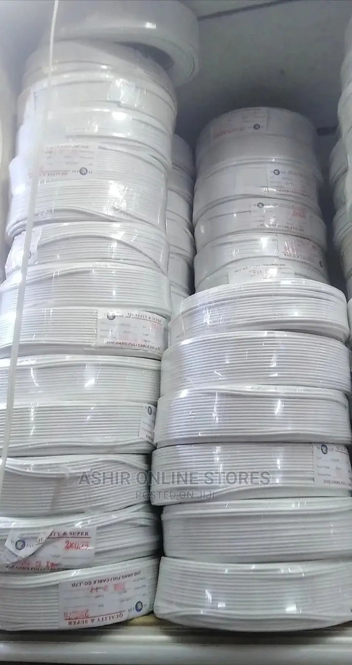Yulan White Flat Twin Cable for 1mm