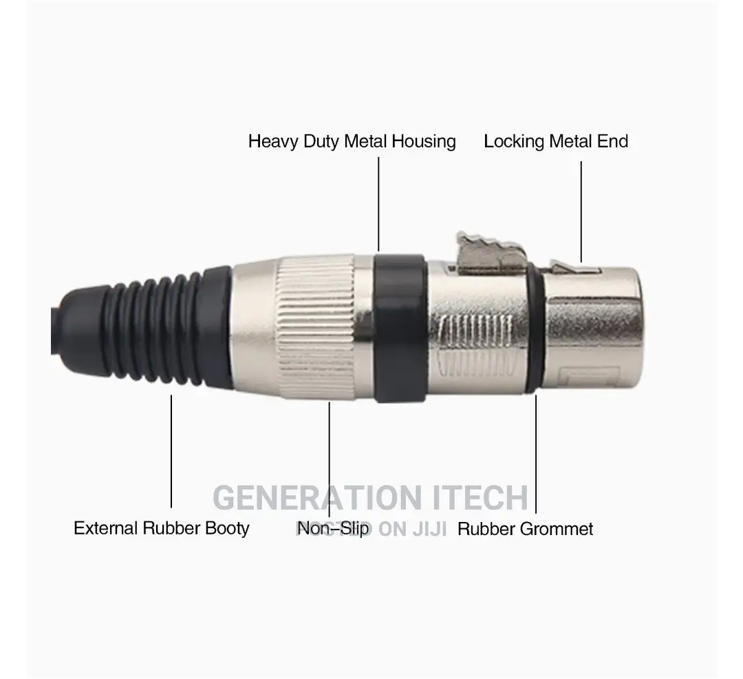XLR Female to 1/4 Inch (6.35mm) TRS Jack Cable- 5meters
