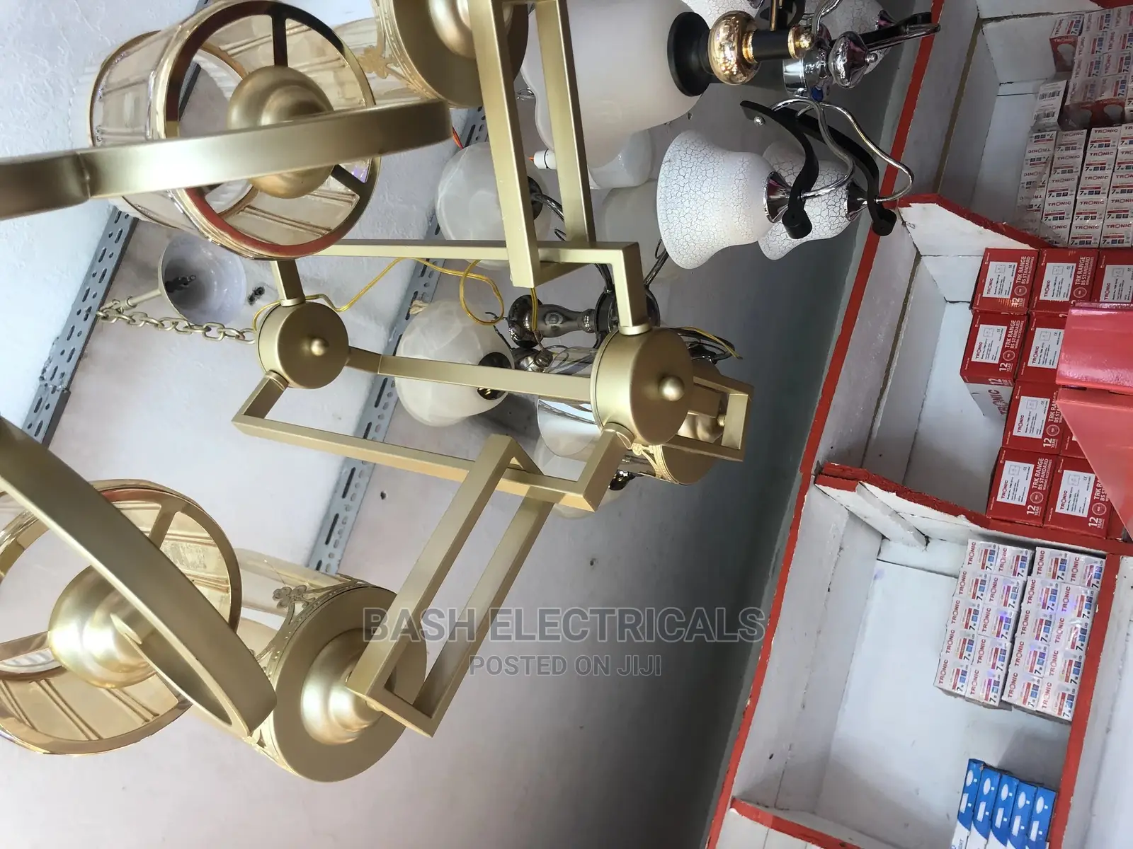 3 Glass Chandelier