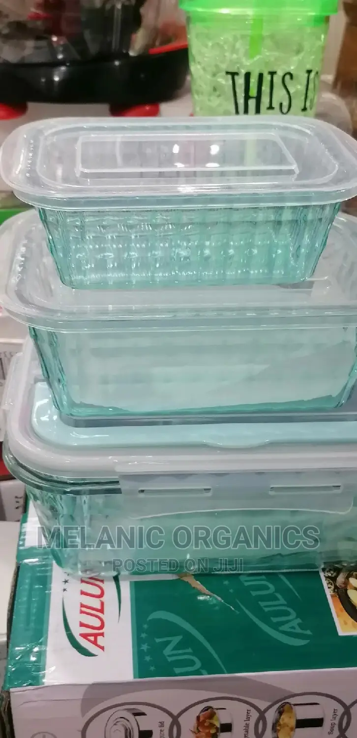 Melamine 3 Piece Fridge Storage Containers
