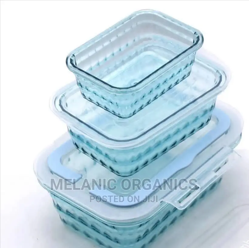 Melamine 3 Piece Fridge Storage Containers