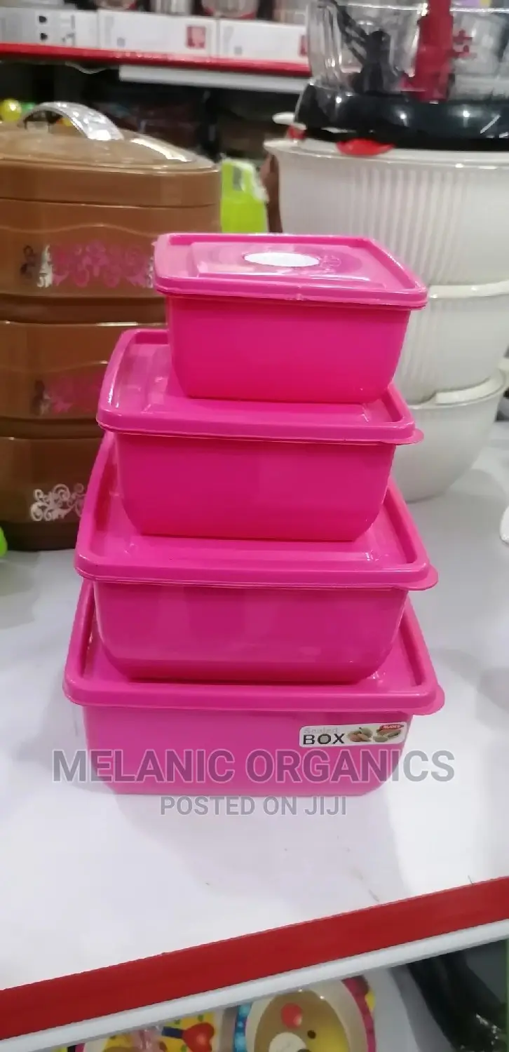 4 Plastic Storage Containers
