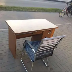 A Set of Office Desk and Office Chair