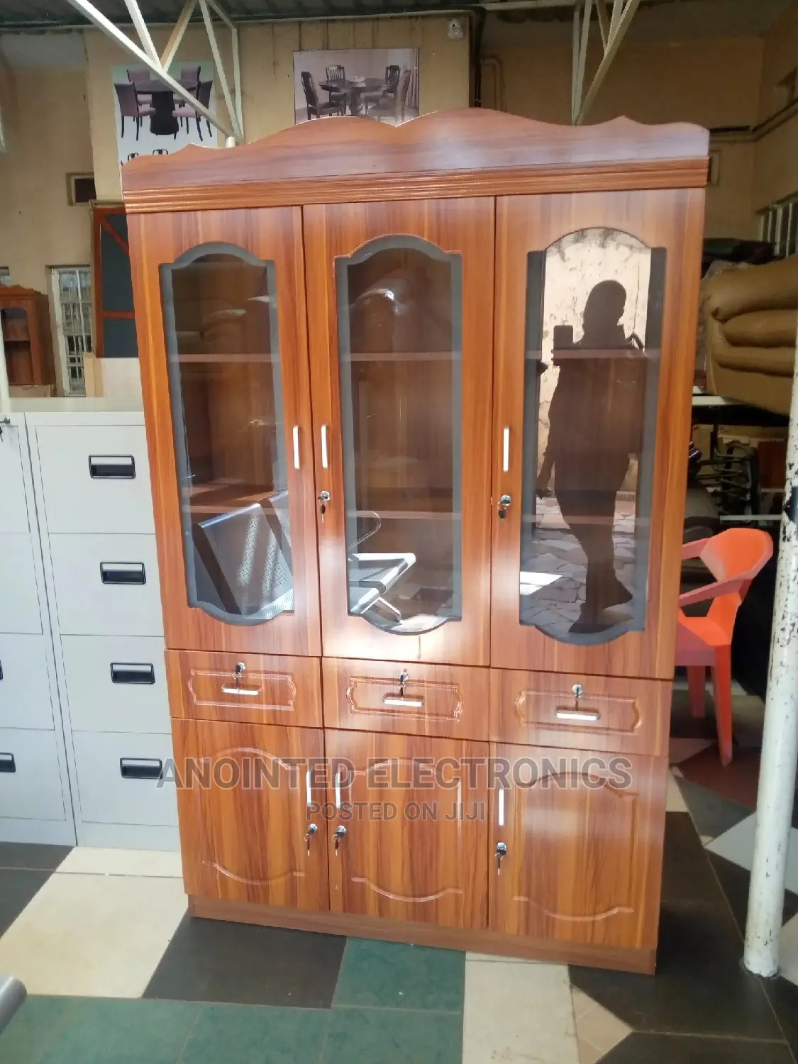 Cupboard Three Doors Brown
