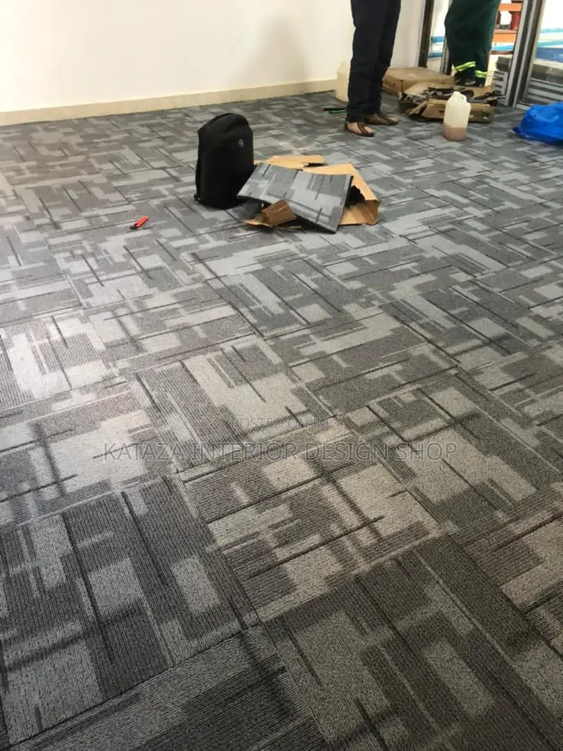 PVC Tile Floor Carpets PVC Woolen Carpets