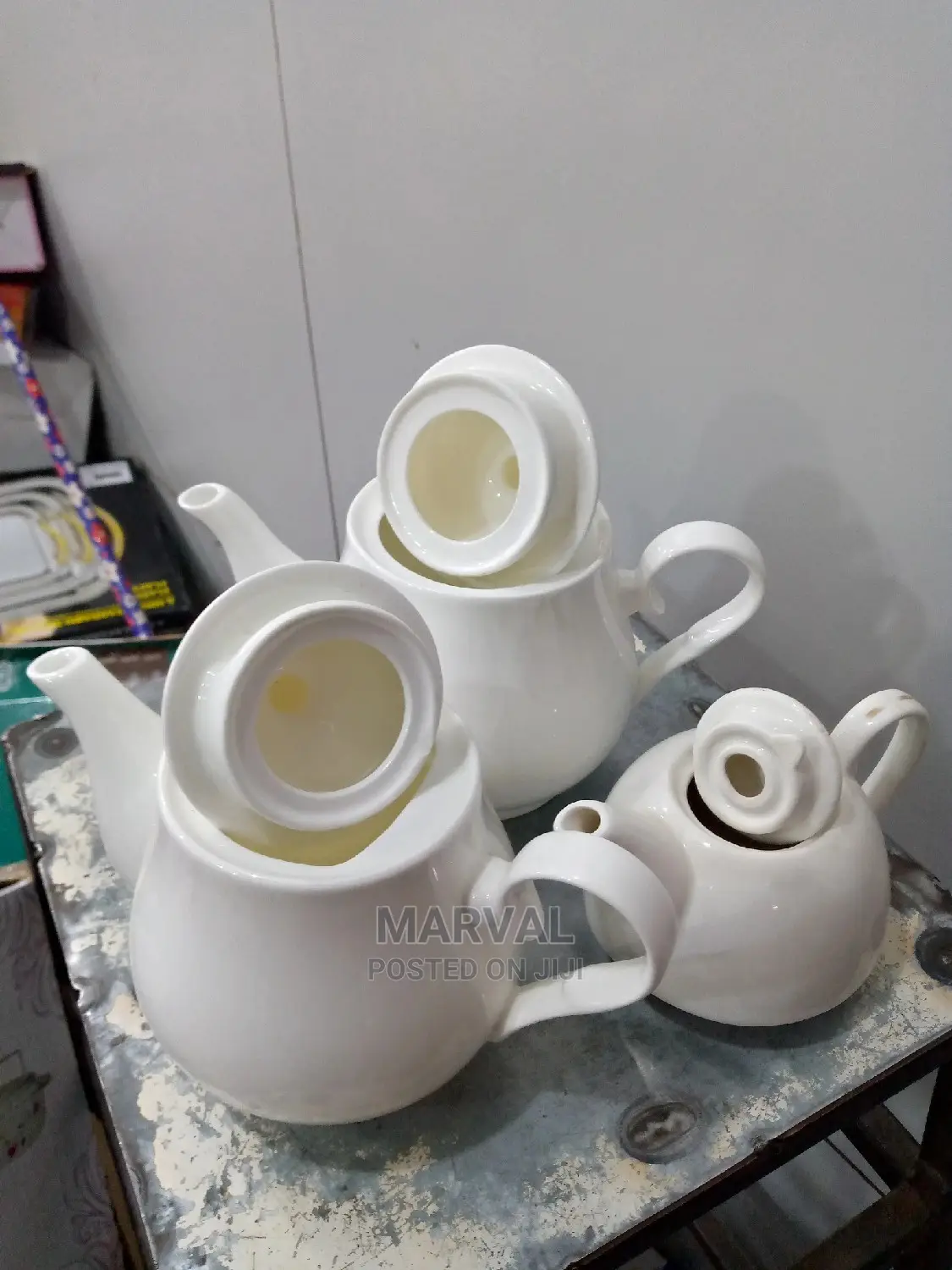 White Portable Tea Pot