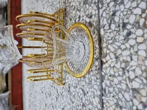 Glass Cup and Saucer