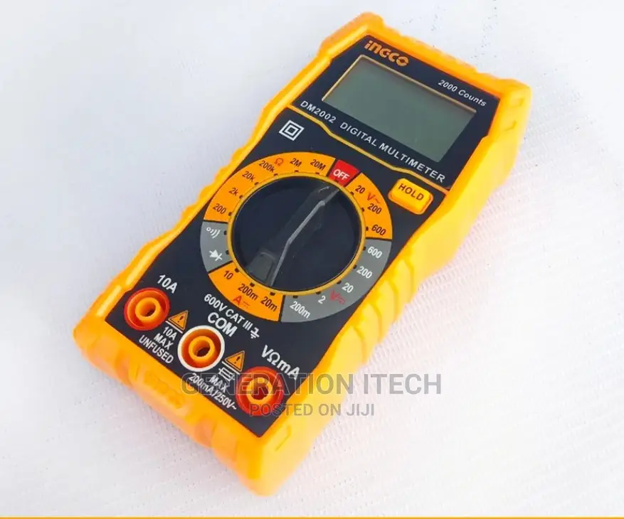 Ingco Digital Multimeter Tester Cat.Iii 600V Dm2002