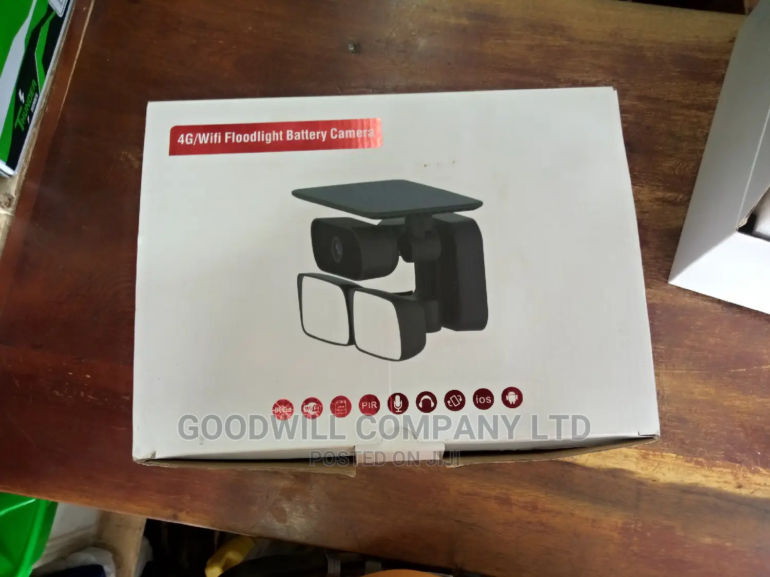4g/Wifi Floodlight Battery Solar Camera