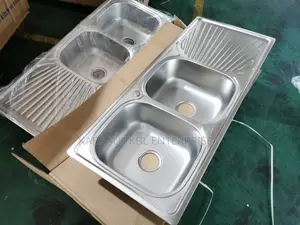 Kitchen Sinks(Heavy Duty) Double Bowl Single Tray