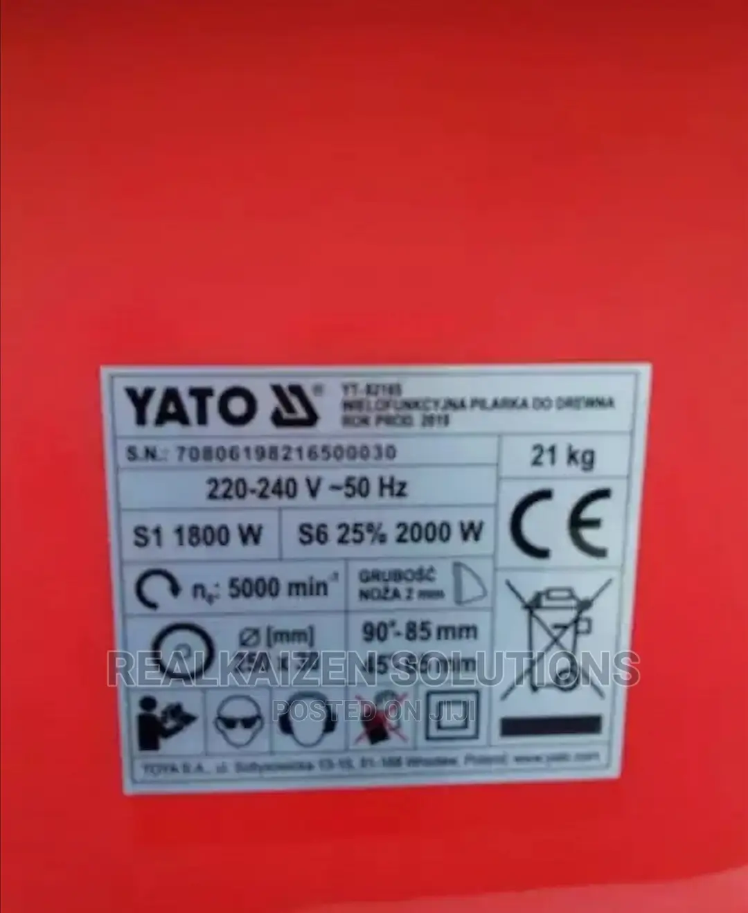 Poland YATO 250mm Electric Table Saw 1800W