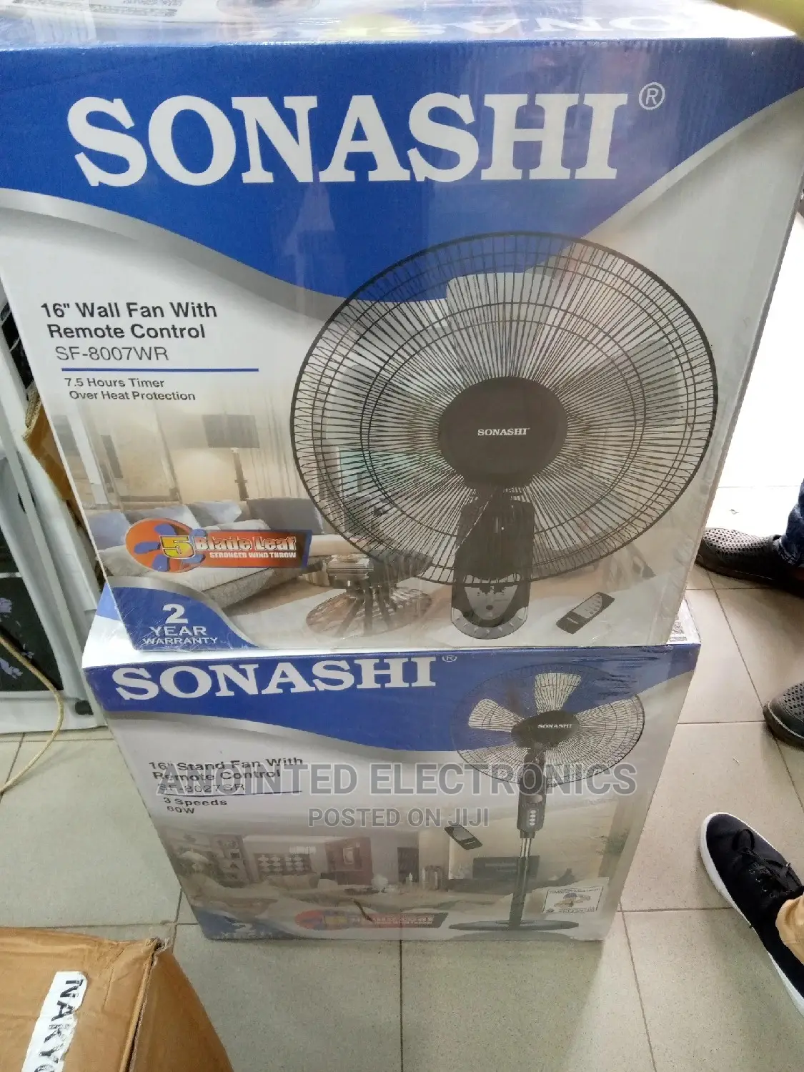 Remote Black Fan