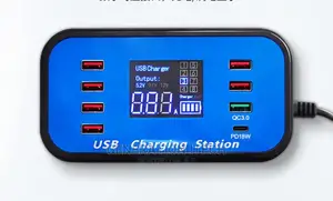 8 Port Usb Charging Station With Quick Charging 3.0 Usb Slot