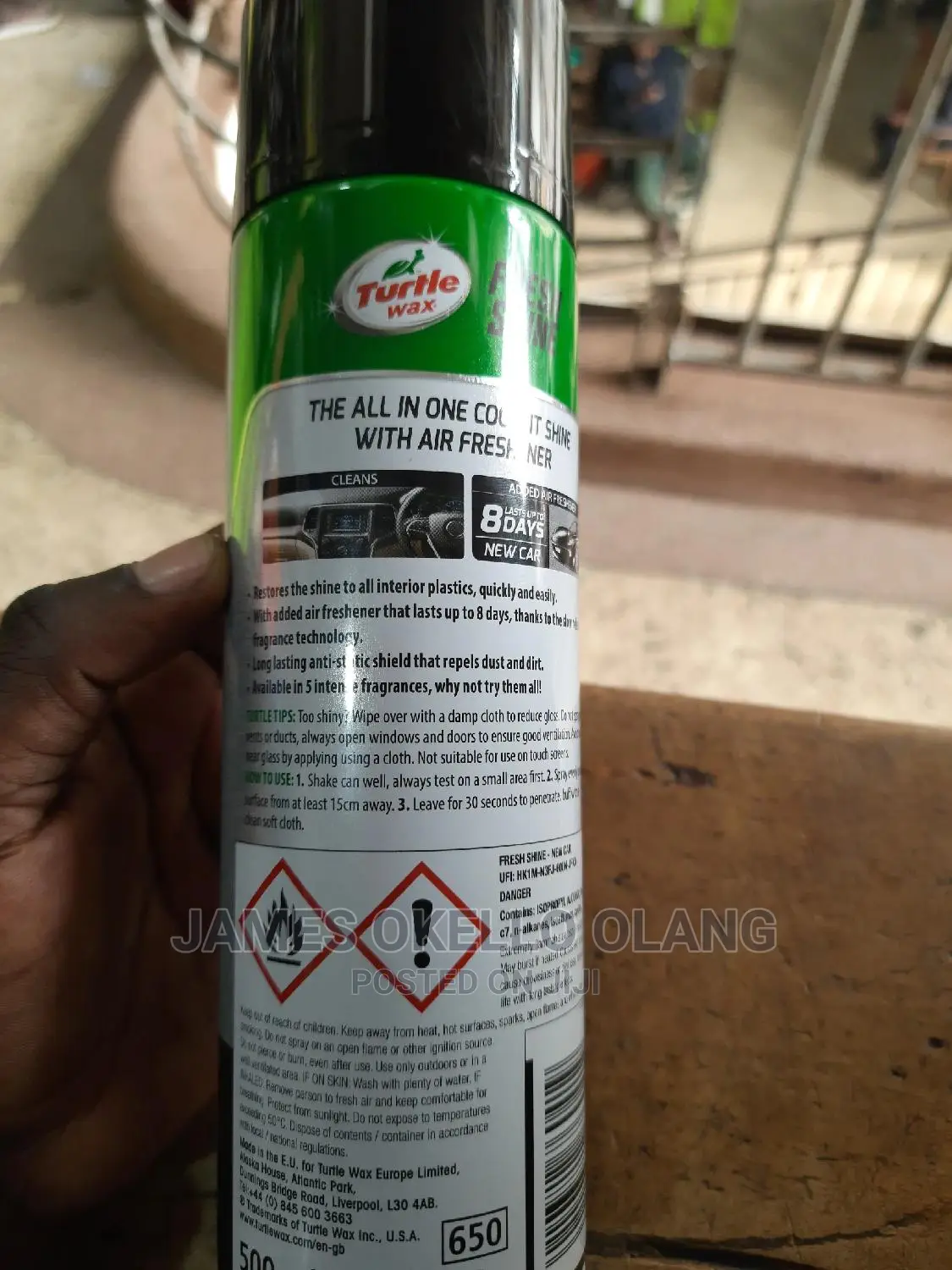 Original Cockpit Freshshine Turtle Spray