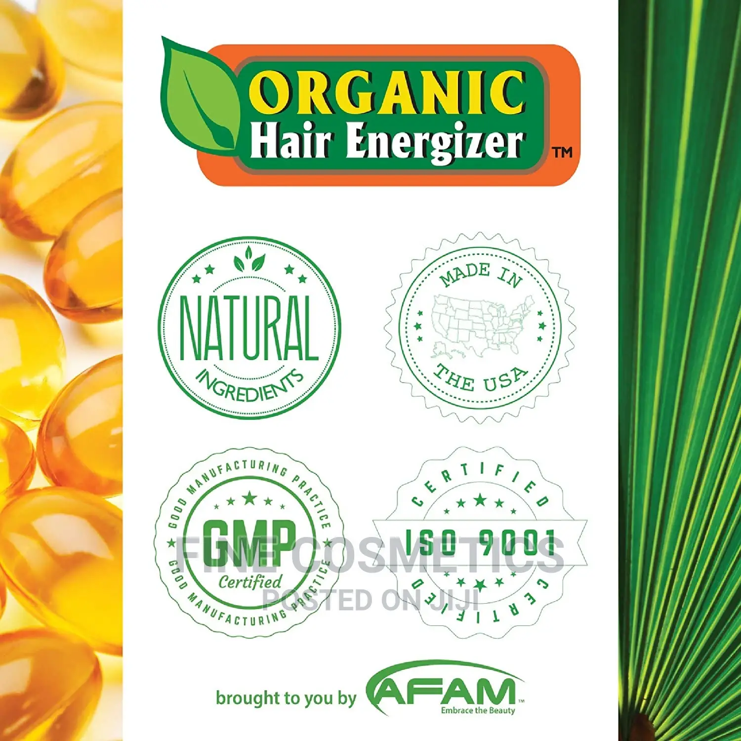 Organic Hair Growth Booster With Pro Vitamin-B5 Made in USA