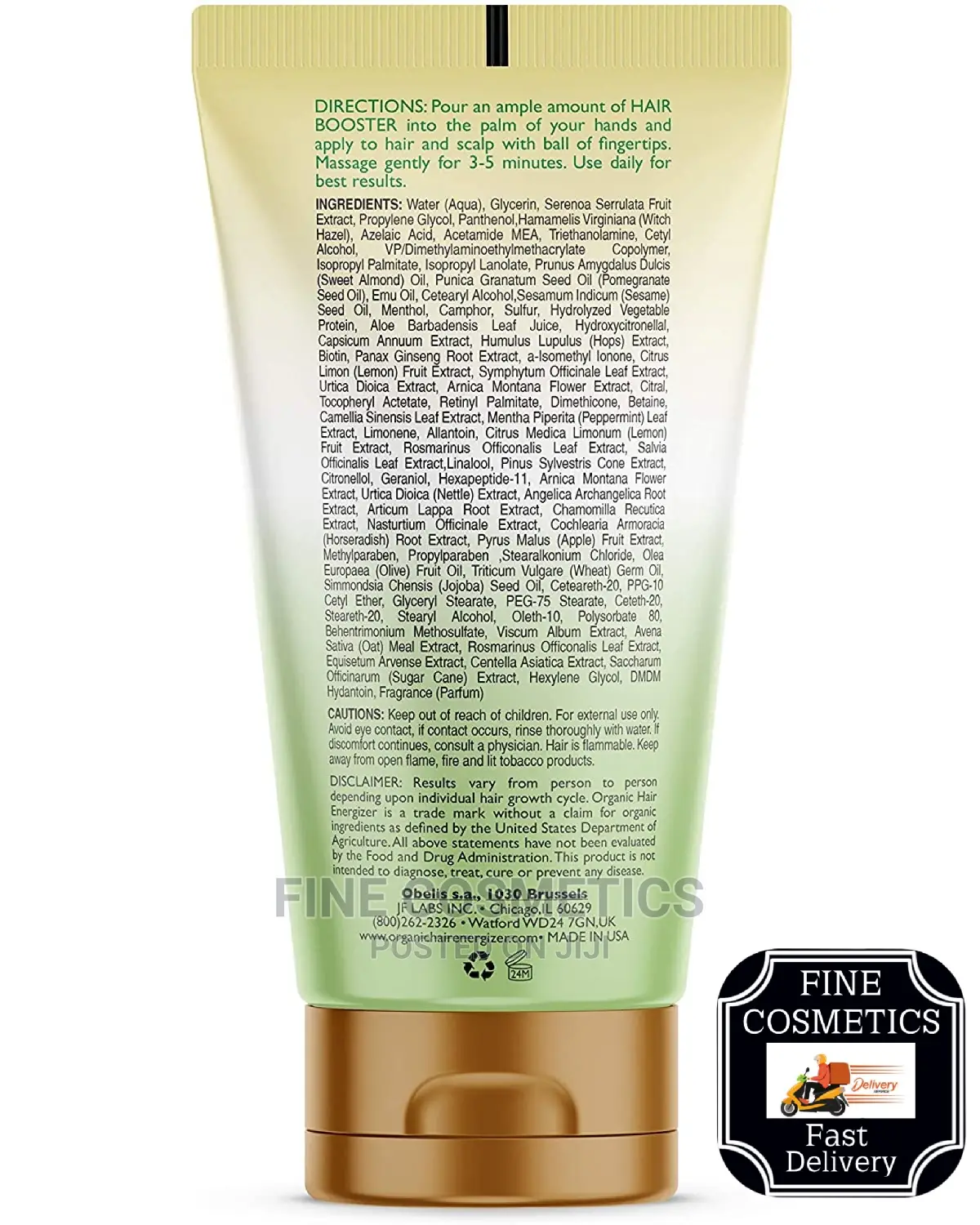 Organic Hair Growth Booster With Pro Vitamin-B5 Made in USA