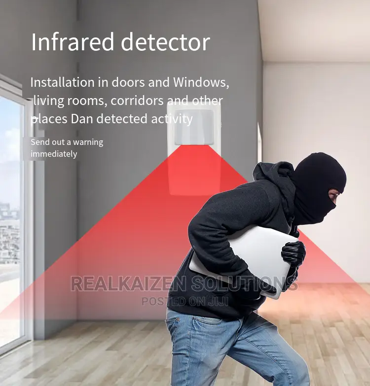 Wireless Remote Control Motion Sensor Antitheft Alarm System