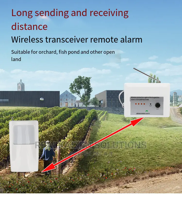 Wireless Remote Control Motion Sensor Antitheft Alarm System