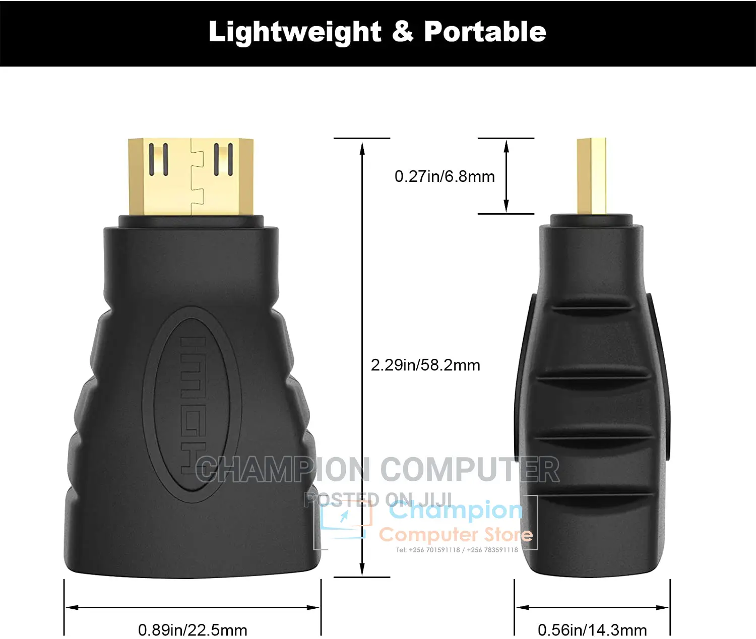 Mini HDMI Male to HDMI Female Adapter Converter