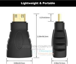 Mini HDMI Male to HDMI Female Adapter Converter