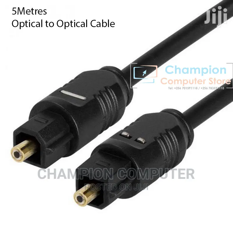 Digital Optical Fibre Audio Toslink Male to Male Cable -5m