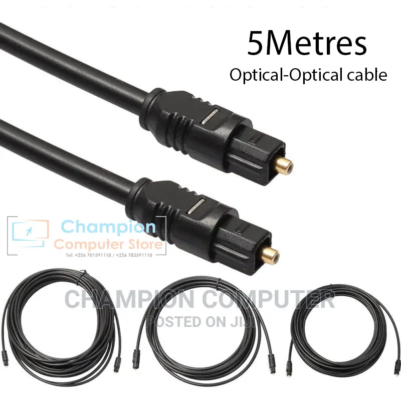 Digital Optical Fibre Audio Toslink Male to Male Cable -5m