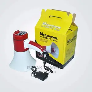 Rechargeable Megaphone With USB and Memory Card Slot