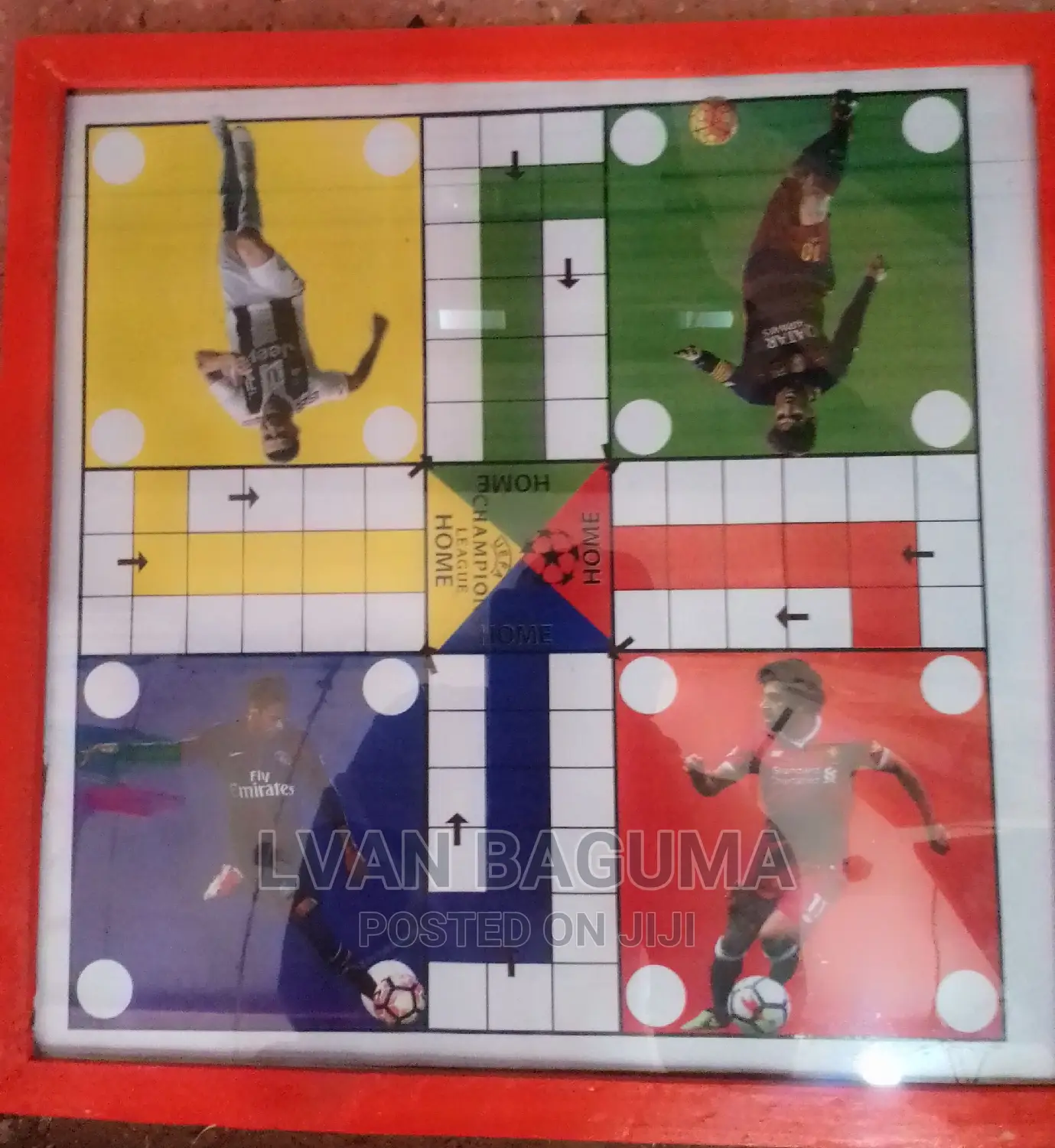 Ludo Board Game (Glass Protected) - 12 by 12 Inches