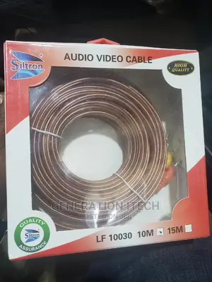 RCA AV Audio Video Cable -10 Meters -Banana Cable