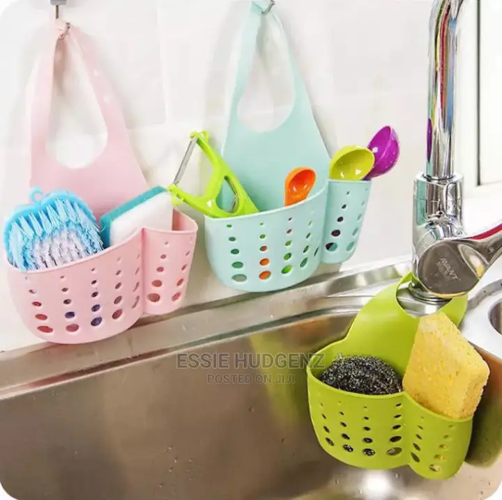 Sink Shelf Soap Sponge Drain Rack