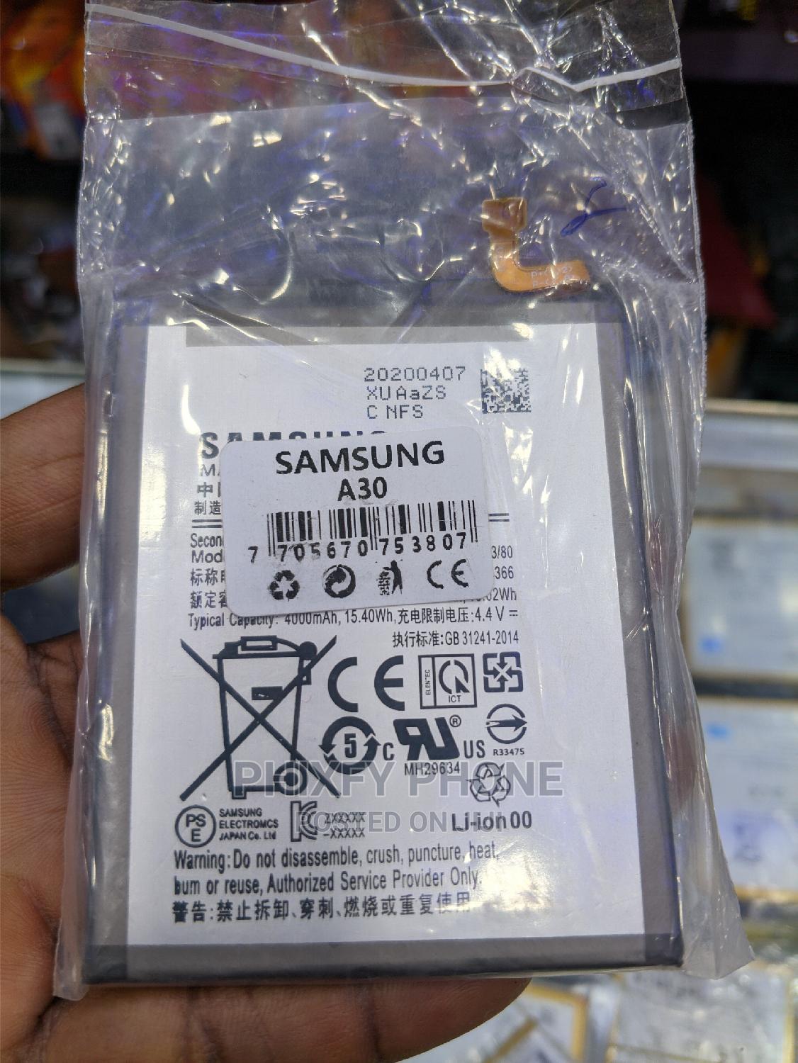 Samsung A30 Original Battery Replacement in Central Division
