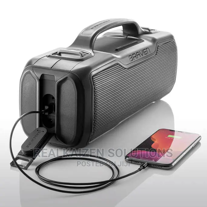 BRAVEN Rugged Waterproof 16 Hours Playtime Bluetooth Speaker