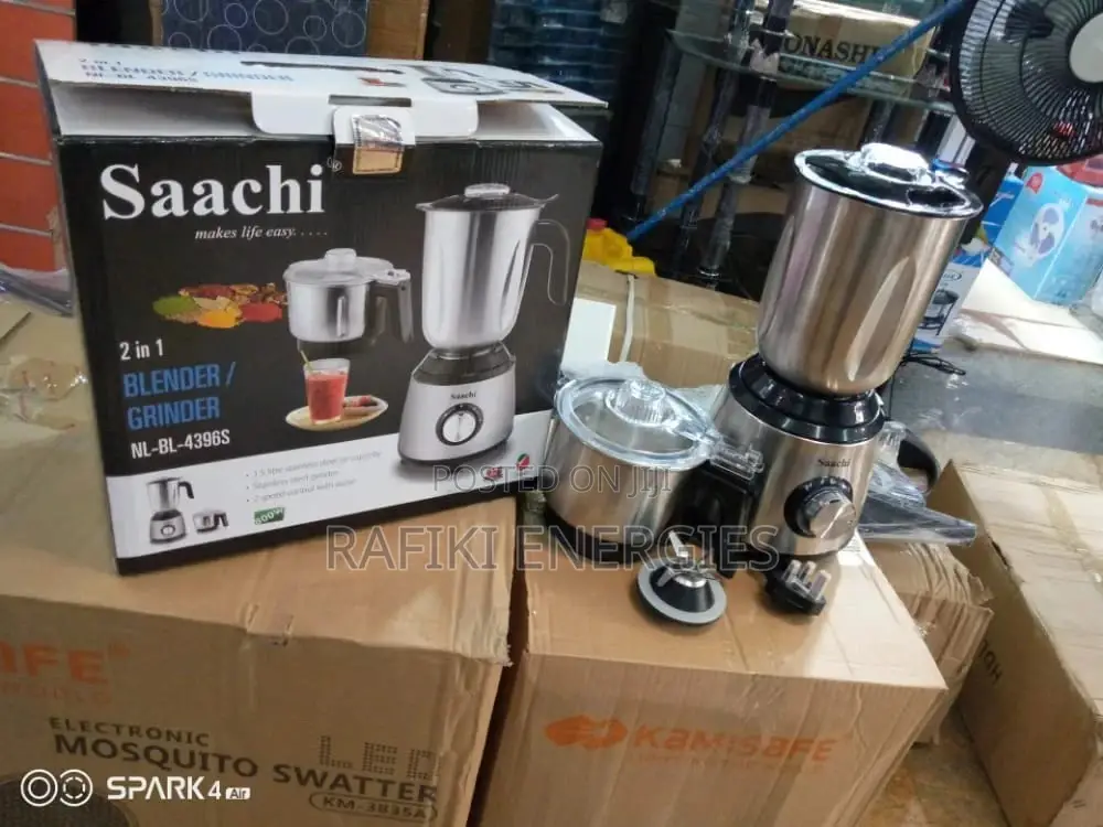 Saachi 2 in 1 Metallic Blender