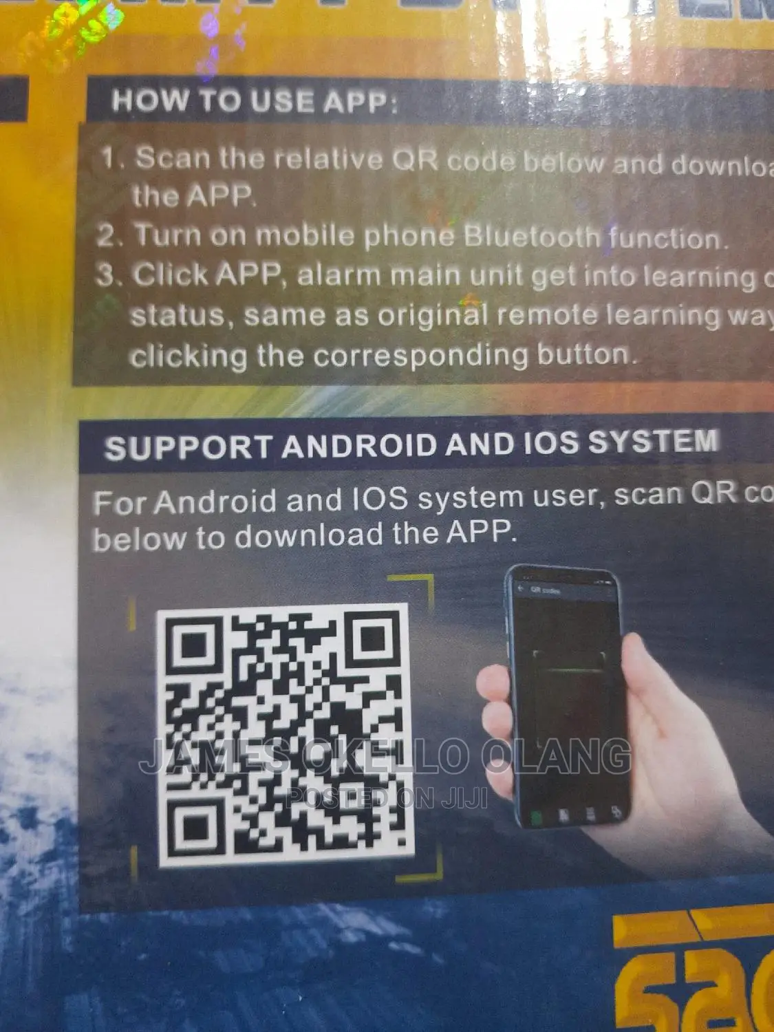 Alarm With an Apps to Operate Even Without Remote
